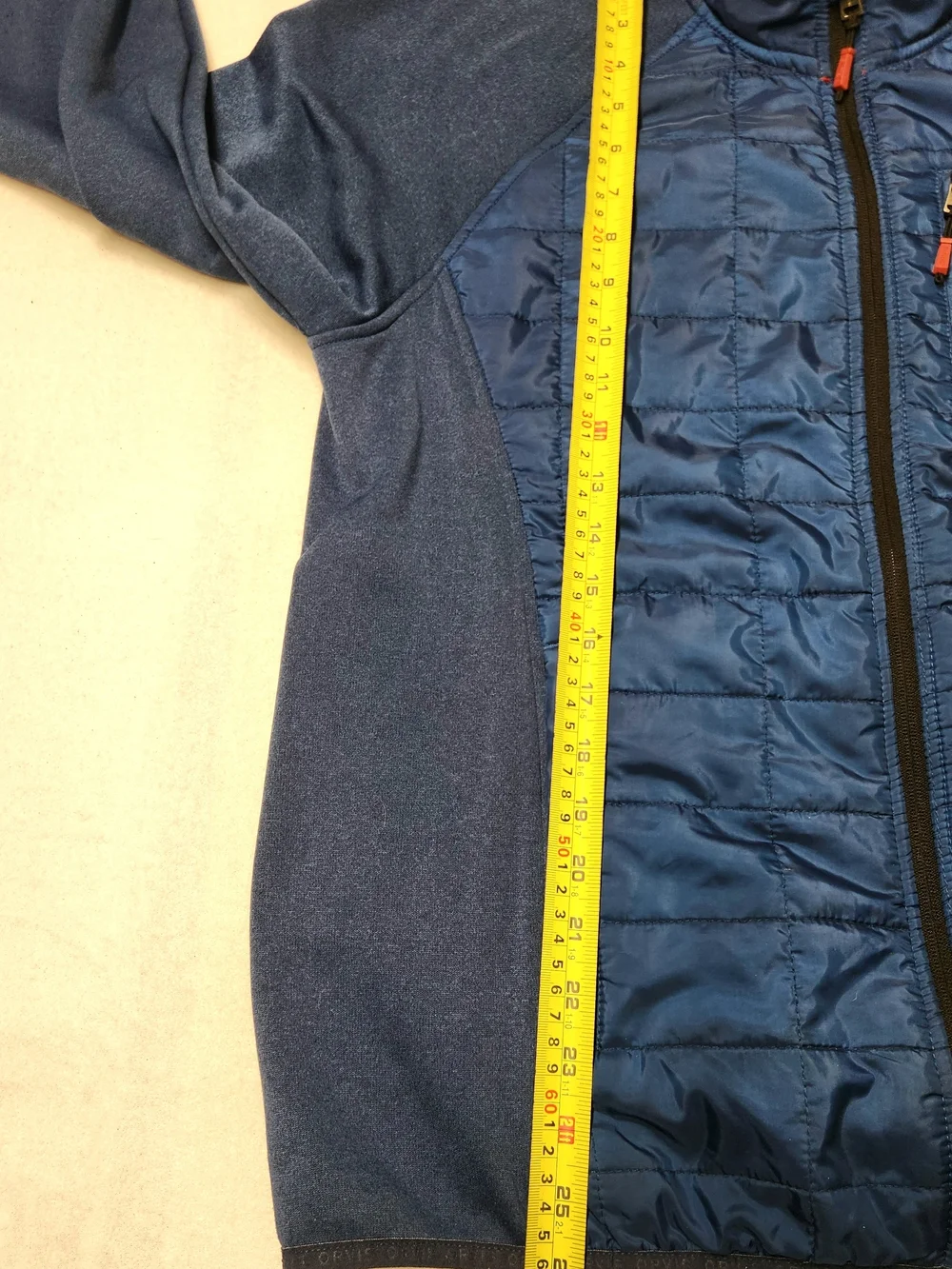 Orvis Men's M Blue Quilted Mixed Media Hybrid Jacket Trailhead Gorpcore Puffer